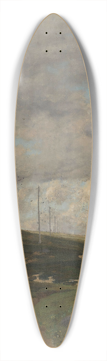 Frits Thaulow - View from Jren 39.3 inch art pintail longboard deck