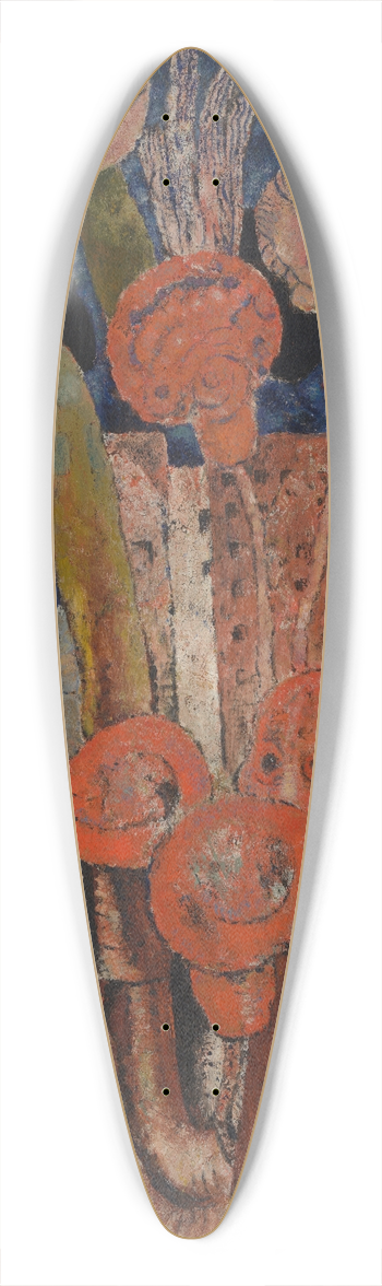 Frits van den Berghe - Bloemen over de stad 39.3 inch art pintail longboard deck