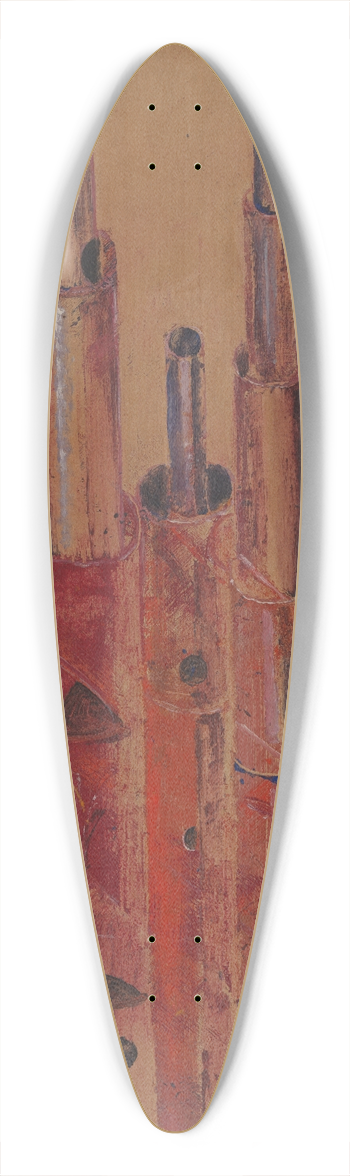 Frits van den Berghe - Bomen 39.3 inch art pintail longboard deck
