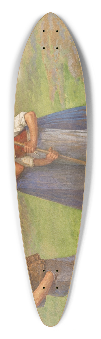 Fritz Reiss - Secret 39.3 inch art pintail longboard deck