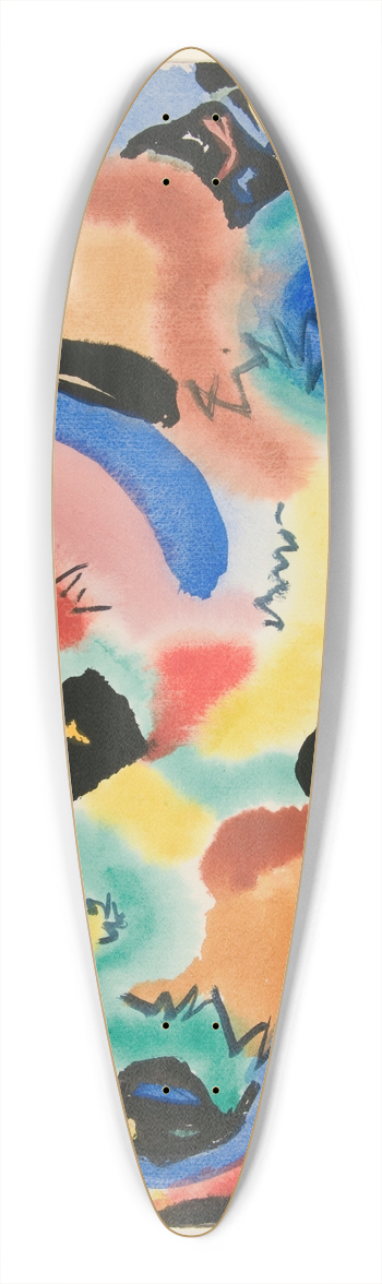 Fritz Stuckenberg - Forms 39.3 inch art pintail longboard deck
