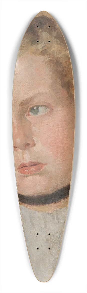Fritz von Uhde - Bildnis eines Mdchens mit schwarzem Halsband 39.3 inch art pintail longboard deck