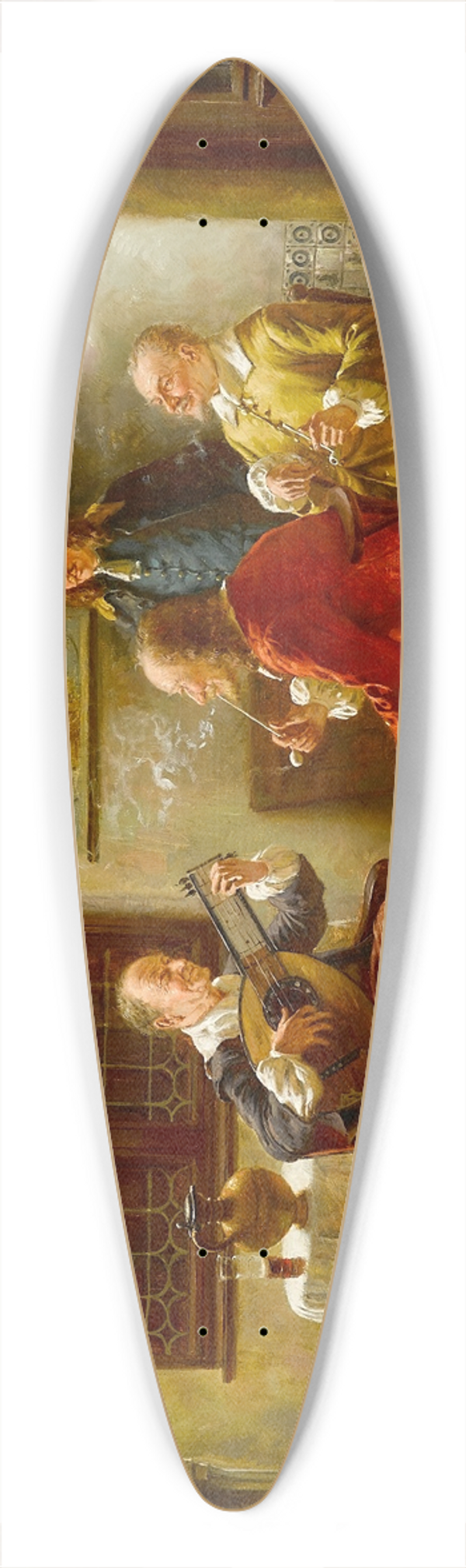 Fritz Wagner - The music lesson 39.3 inch art pintail longboard deck