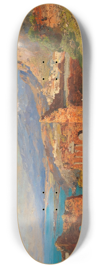 Carl Wuttke - Blick vom antiken Theater in Taormina auf den tna 8.25 inch art skate deck