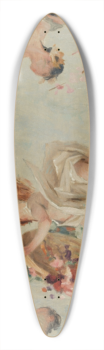 Gabriel Ferrier - Les Fleurs 39.3 inch art pintail longboard deck