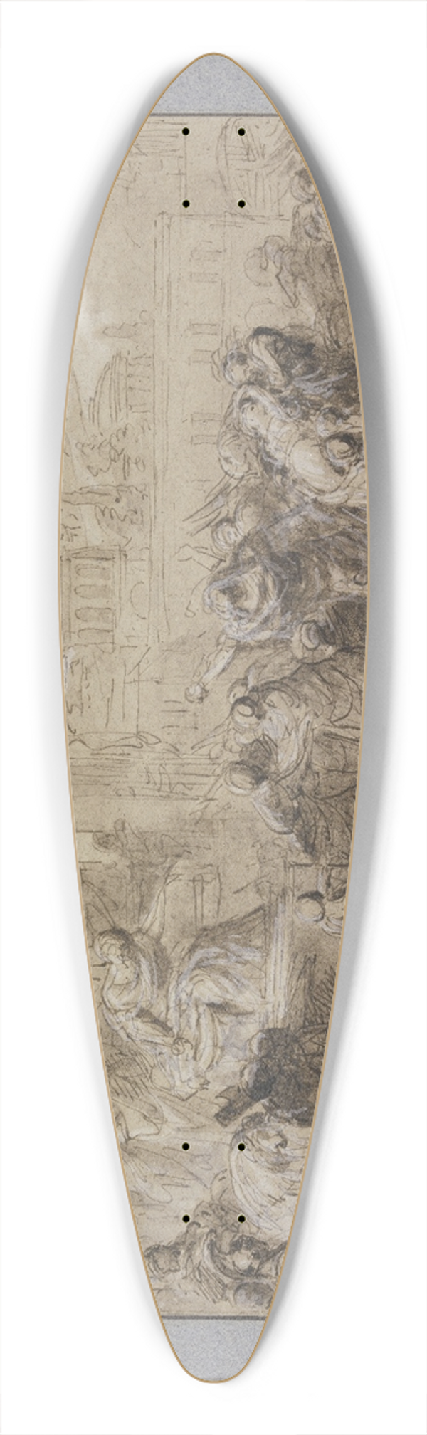 Gabriel-Franois Doyen - Death of Virginia 39.3 inch art pintail longboard deck