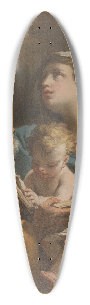 Gaetano Gandolfi - The Holy Family 39.3 inch art pintail longboard deck