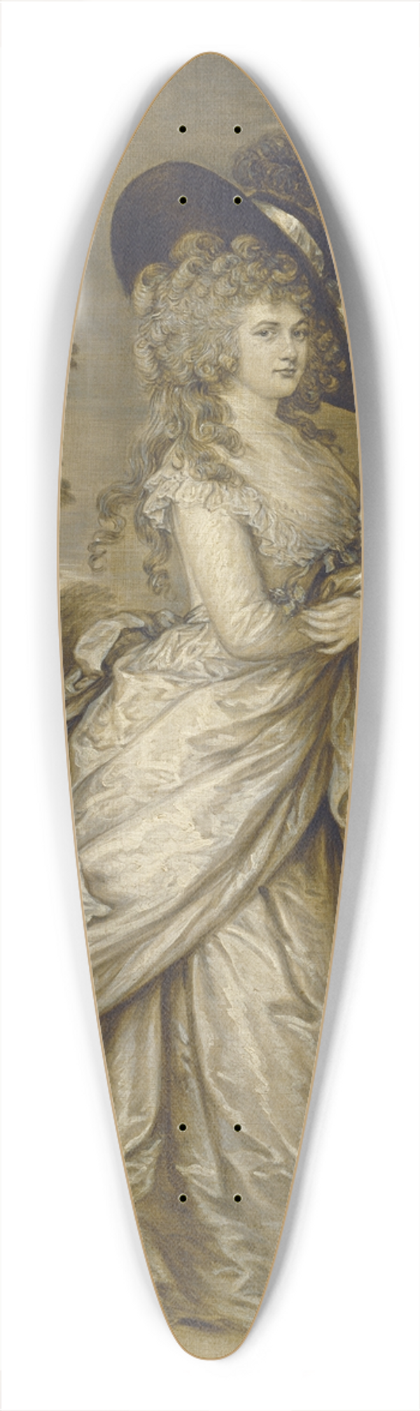 Gainsborough Dupont - Georgiana,Duchess of Devonshire 39.3 inch art pintail longboard deck
