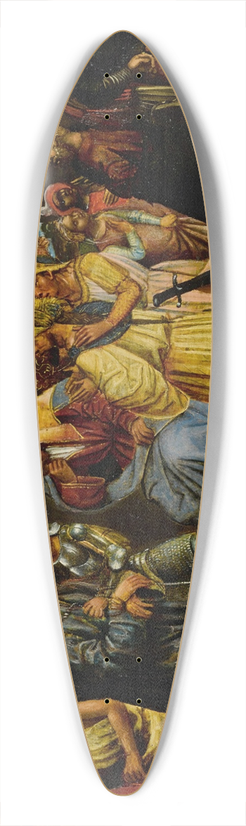 Gandolfino da Roreto - Christ Before the Sanhedrin 39.3 inch art pintail longboard deck