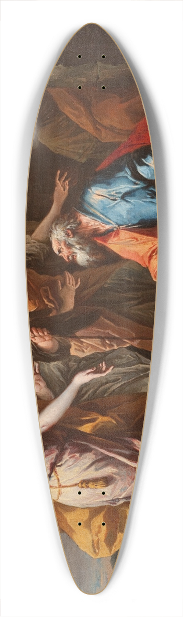 Gaspare Diziani - Abraham and the Angels 39.3 inch art pintail longboard deck