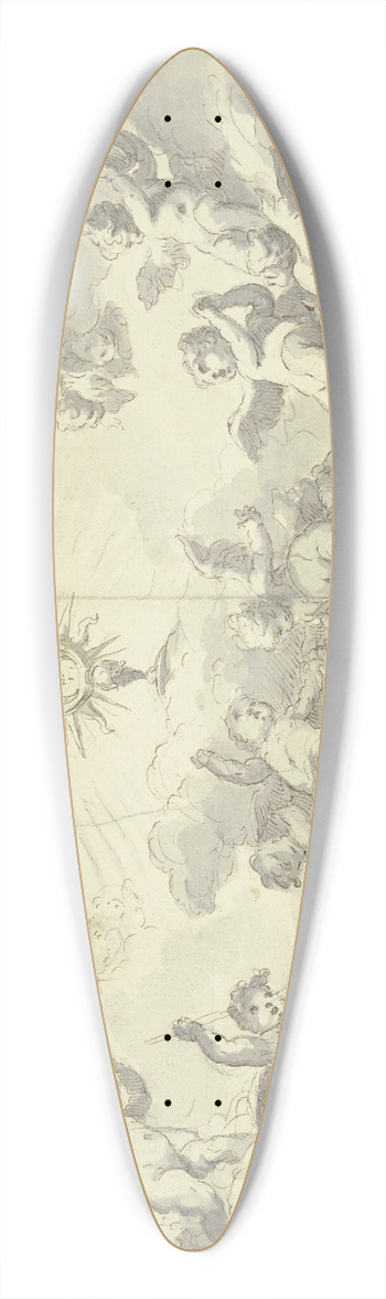 Gaspare Diziani - Putten verehren das heilige Sakrament 39.3 inch art pintail longboard deck