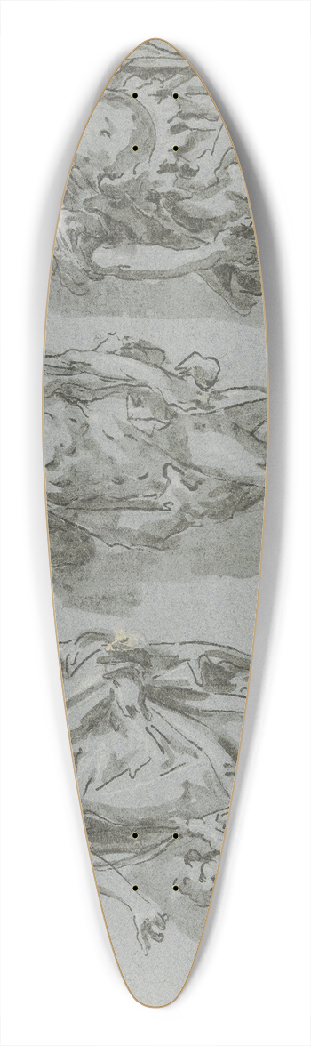 Gaspare Diziani - Venus, Merkur und Minerva (Scheinskulptur) 39.3 inch art pintail longboard deck