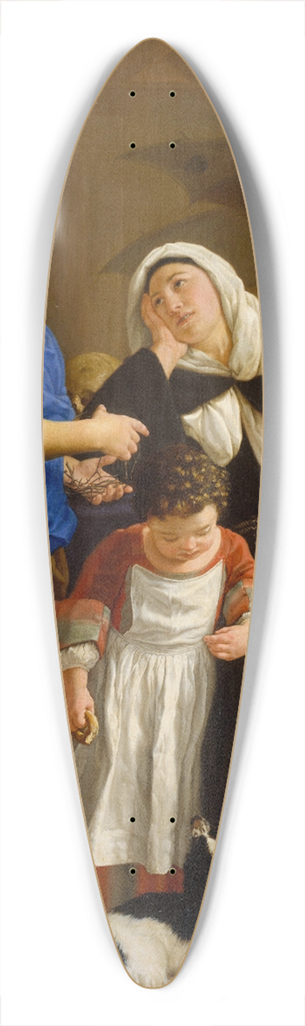Gaspare Traversi - Saint Margaret of Cortona 39.3 inch art pintail longboard deck