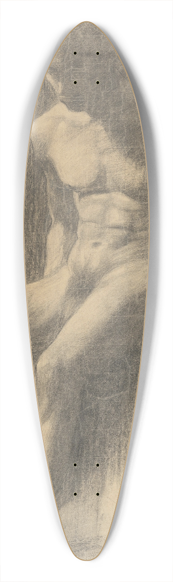 Gejza Kukn - tdia sediaceho mua 39.3 inch art pintail longboard deck