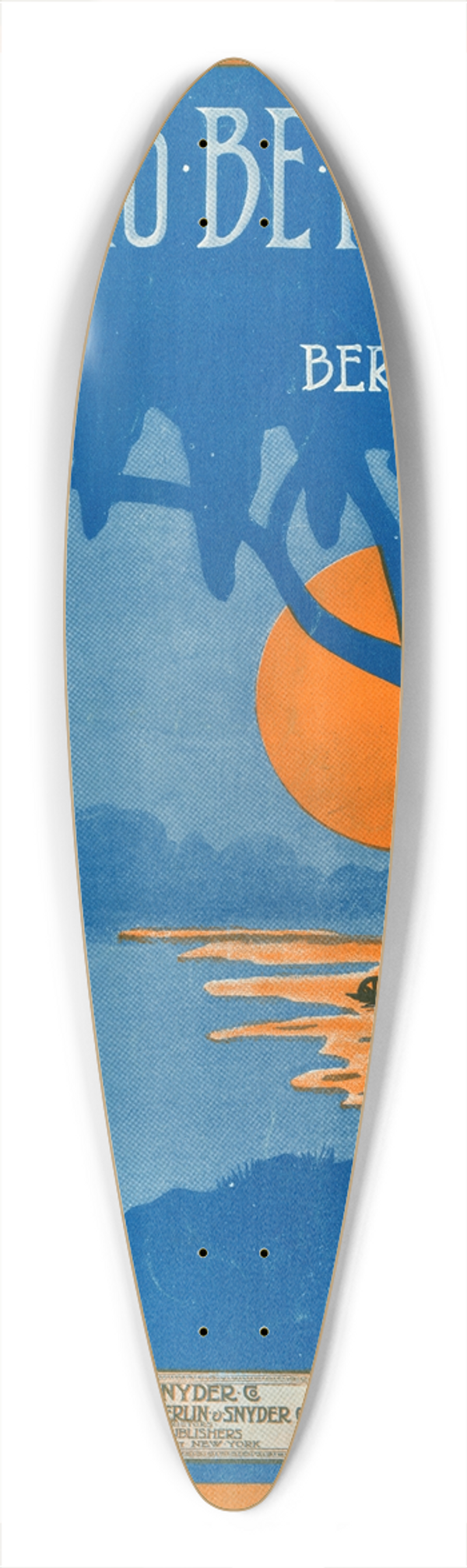 Gene Buck - I want to be in Dixie 39.3 inch art pintail longboard deck