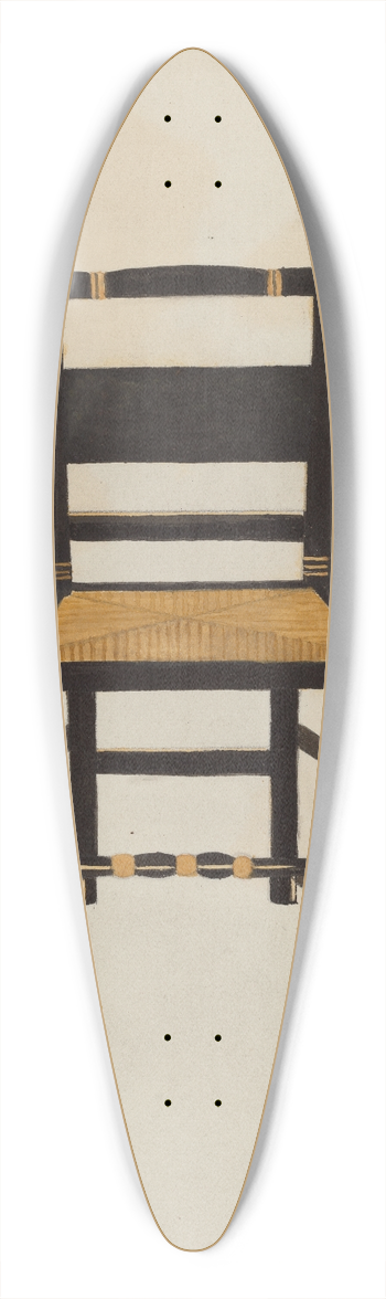 Genevieve Sherlock - Hitchcock Chair 39.3 inch art pintail longboard deck