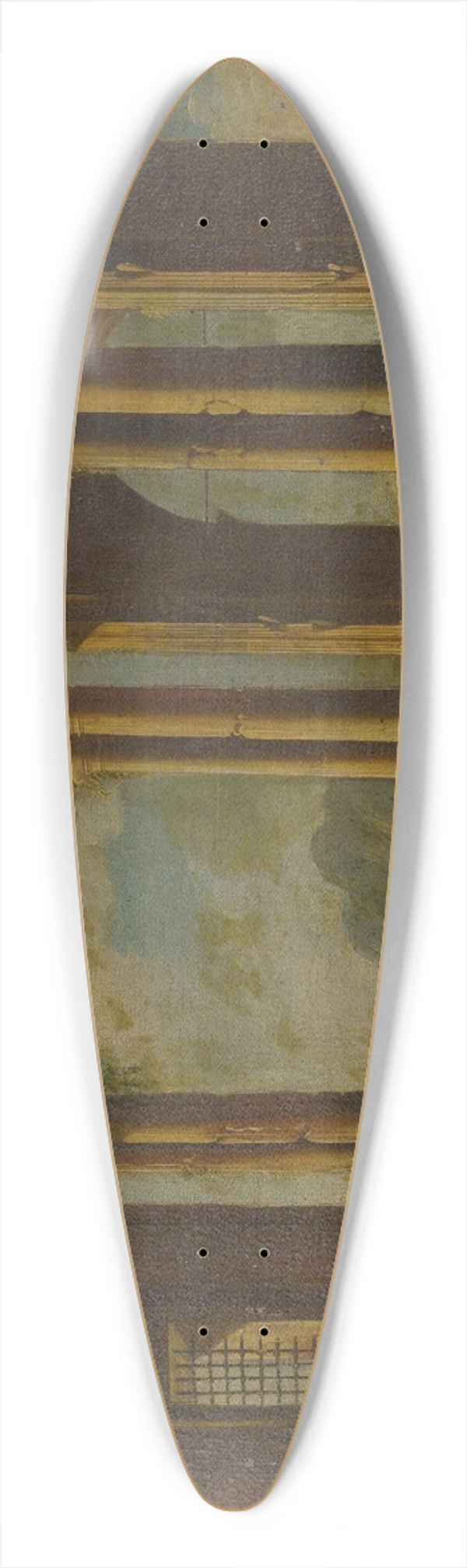 Gennaro Greco - Capriccio Of Ruins 39.3 inch art pintail longboard deck
