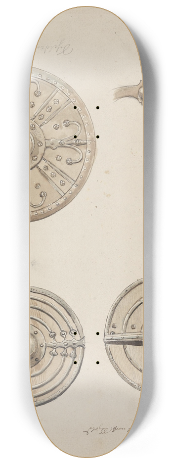 Adolph Tidemand - Skjold 8.25 inch art skate deck