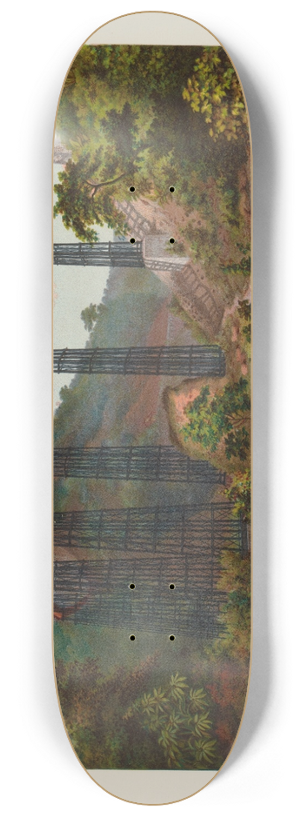 Casimiro Castro - Puente de Metlac, plate 13 8.25 inch art skate deck