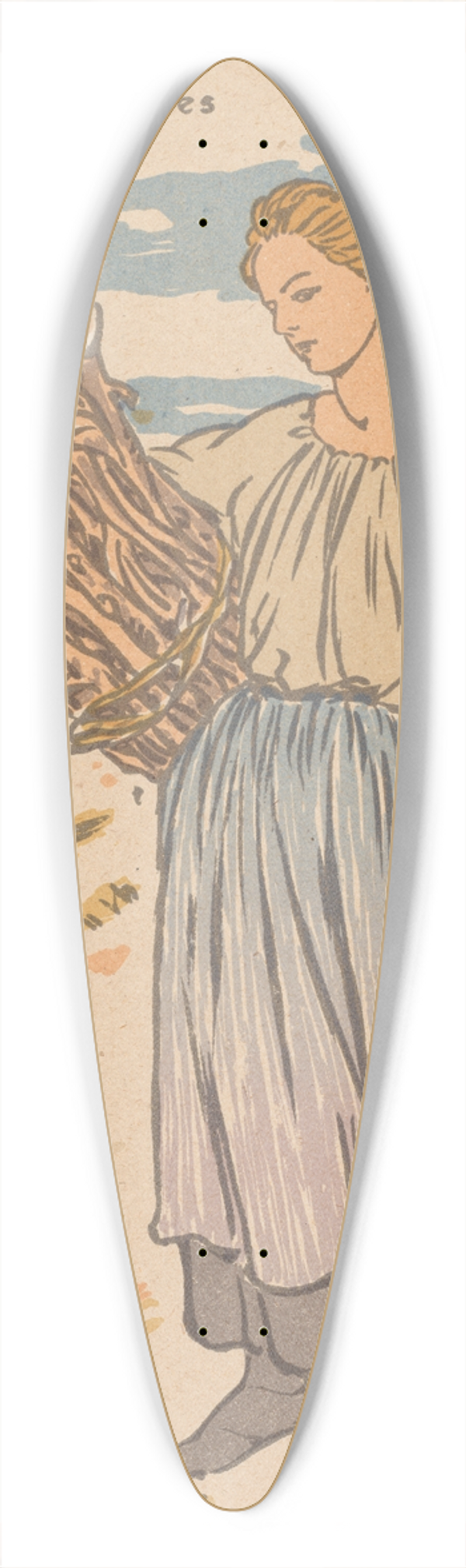 George Auriol - Noel 39.3 inch art pintail longboard deck
