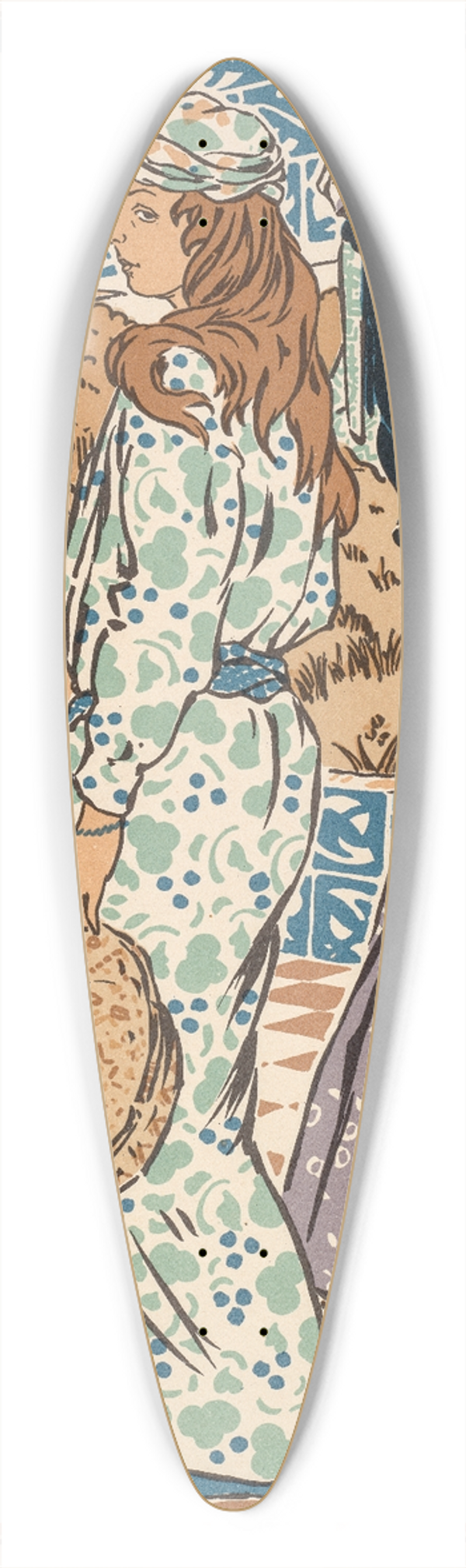 George Auriol - Scheherazade 39.3 inch art pintail longboard deck