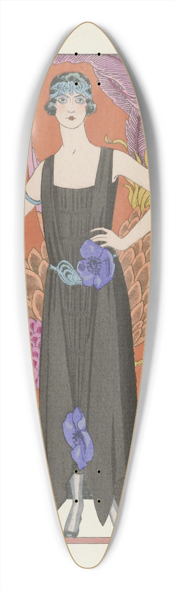 George Barbier - La belle dame sans merci ; Robe du soir, de Worth 39.3 inch art pintail longboard deck