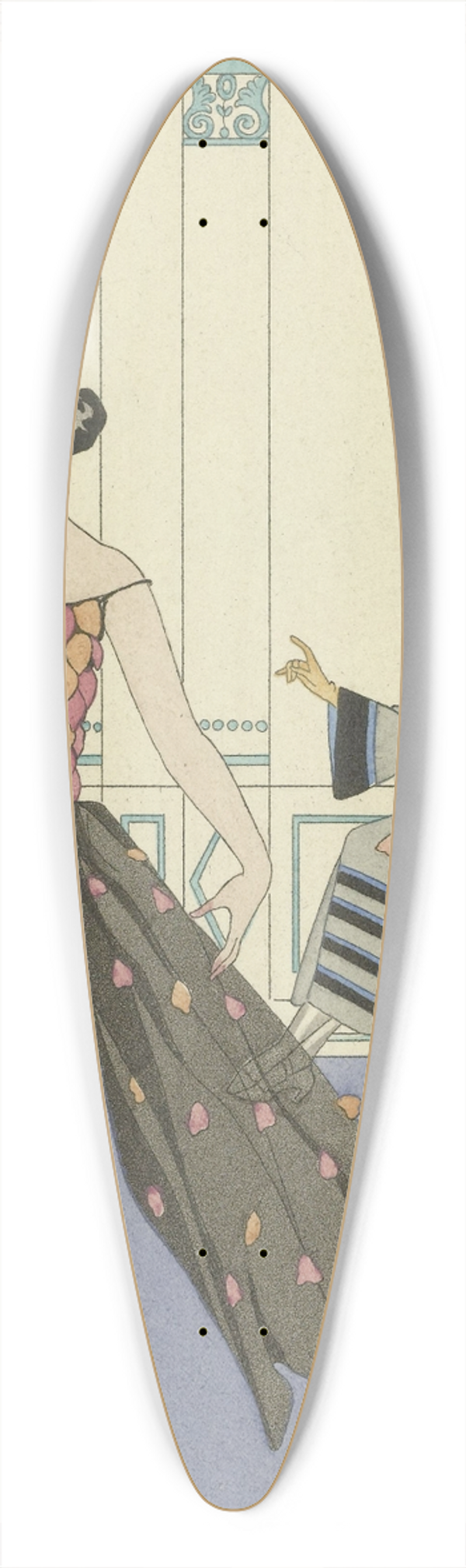 George Barbier - La Toilette Dlicieuse 39.3 inch art pintail longboard deck
