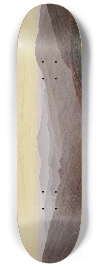 Caspar David Friedrich - Giant Mountains (Riesengebirge) 8.25 inch art skate deck