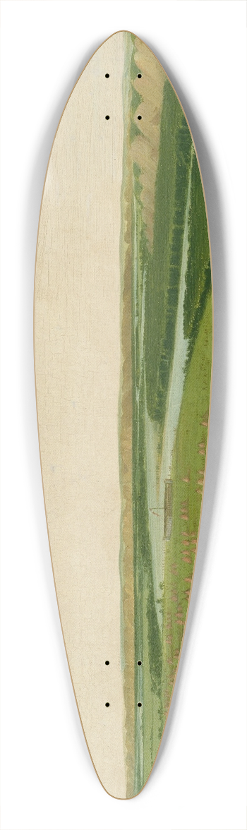 George Catlin - Fort Union, Mouth of the Yellowstone River, 2000 Miles above St. Louis 39.3 inch art pintail longboard deck