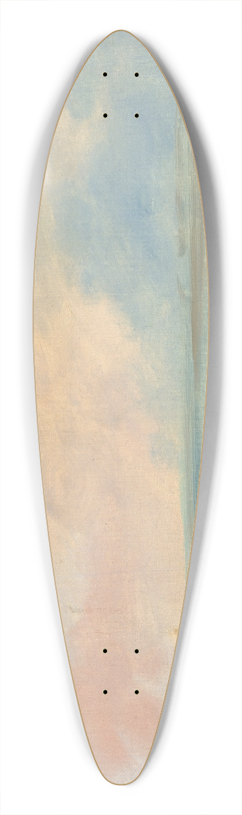 George Catlin - Landscape Background 6 39.3 inch art pintail longboard deck