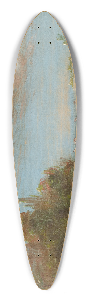 George Catlin - Sac And Fox Sailing In Canoes 39.3 inch art pintail longboard deck