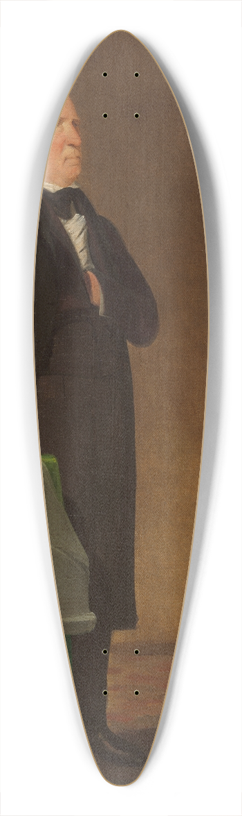 George Catlin - William Clark 39.3 inch art pintail longboard deck
