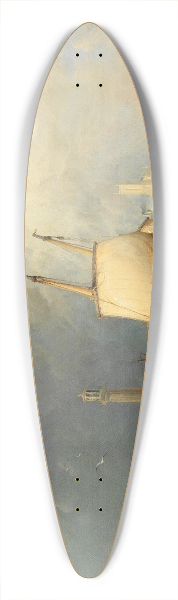 George Chambers, Snr. - Margate 39.3 inch art pintail longboard deck