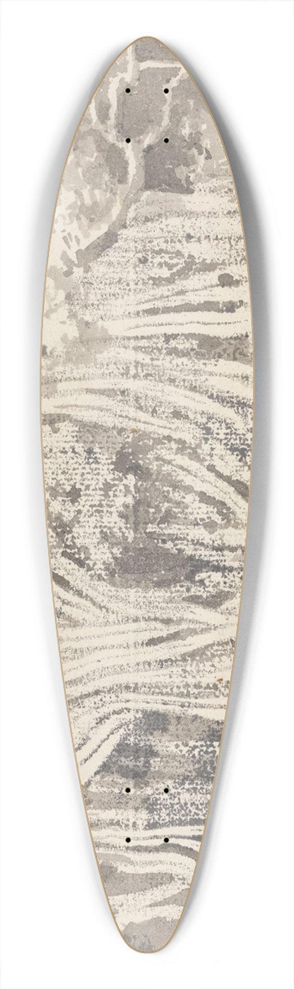 George Chinnery - A Pipul Tree 39.3 inch art pintail longboard deck