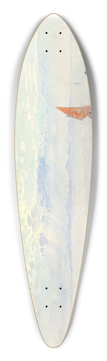 George Elbert Burr - Venice 39.3 inch art pintail longboard deck