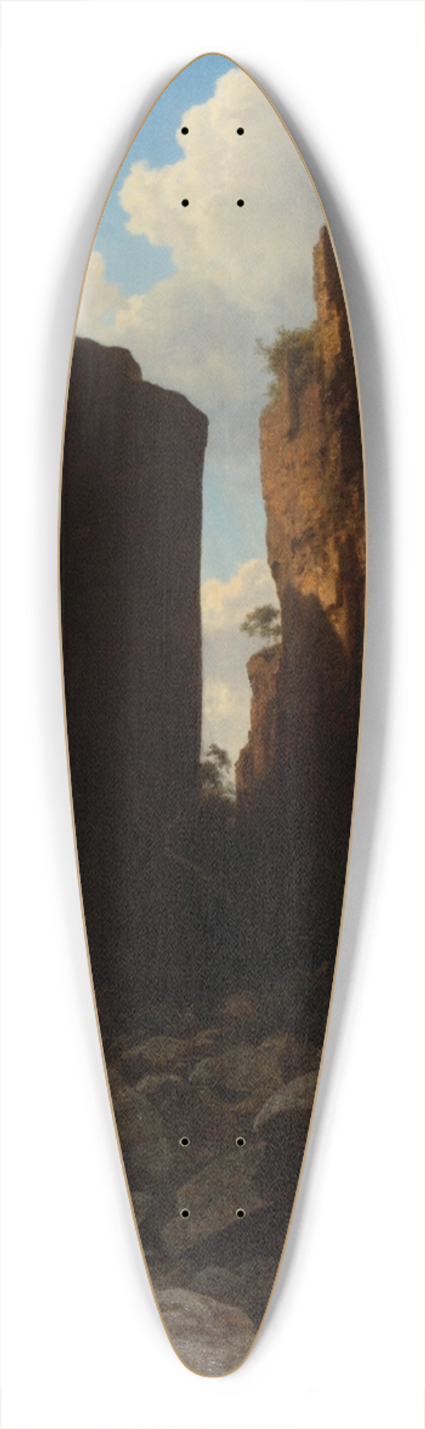 George Emil Liebert - Randkleven 39.3 inch art pintail longboard deck