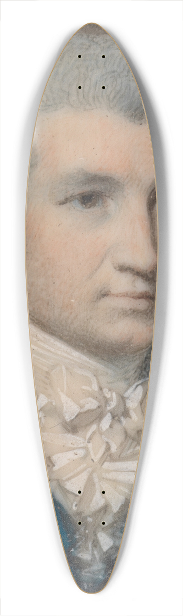 George Engleheart - Portrait of a Gentleman 39.3 inch art pintail longboard deck