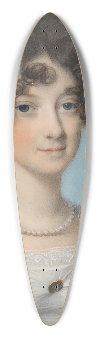 George Engleheart - Portrait of a Lady called Miss Barclay 39.3 inch art pintail longboard deck