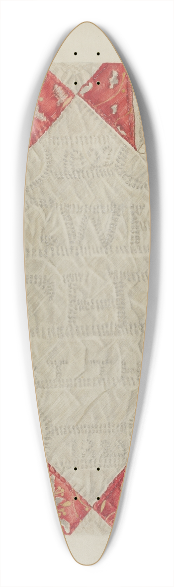 George E. Rhone - Quilt 39.3 inch art pintail longboard deck
