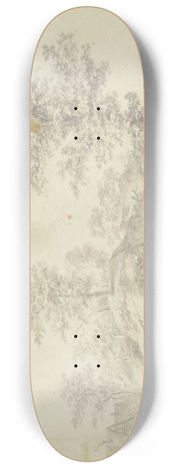 Caspar Schneider - Sketches of figures 8.25 inch art skate deck