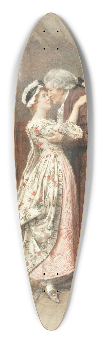George Goodwin Kilburne - Fathers return 39.3 inch art pintail longboard deck