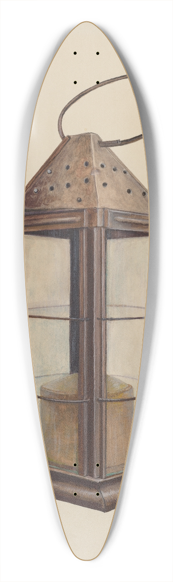 George H. Alexander - Lantern 39.3 inch art pintail longboard deck