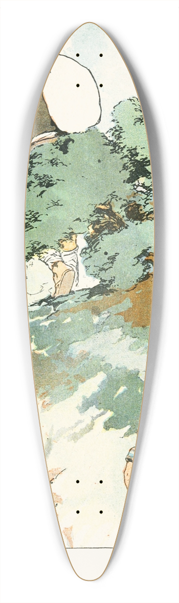 George Hand Wright - They started off, the giant tramping on ahead 39.3 inch art pintail longboard deck