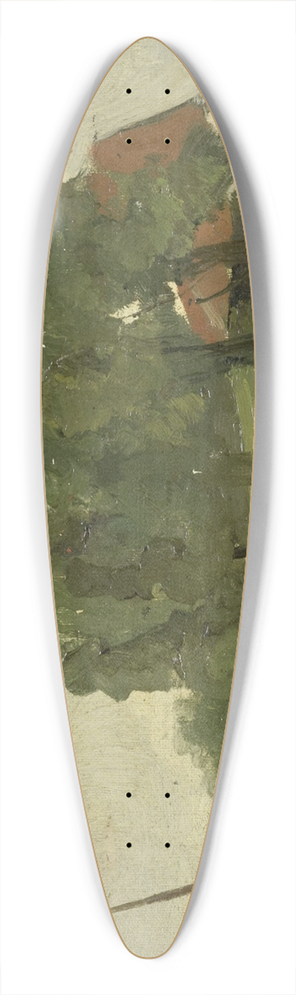 George Hendrik Breitner - Farmstead 39.3 inch art pintail longboard deck