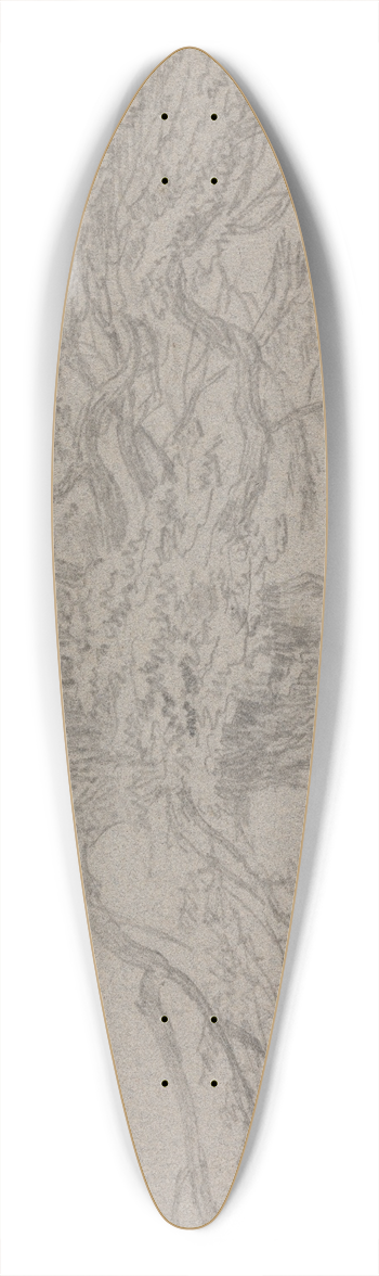 George Howland Beaumont - Tree Study 39.3 inch art pintail longboard deck
