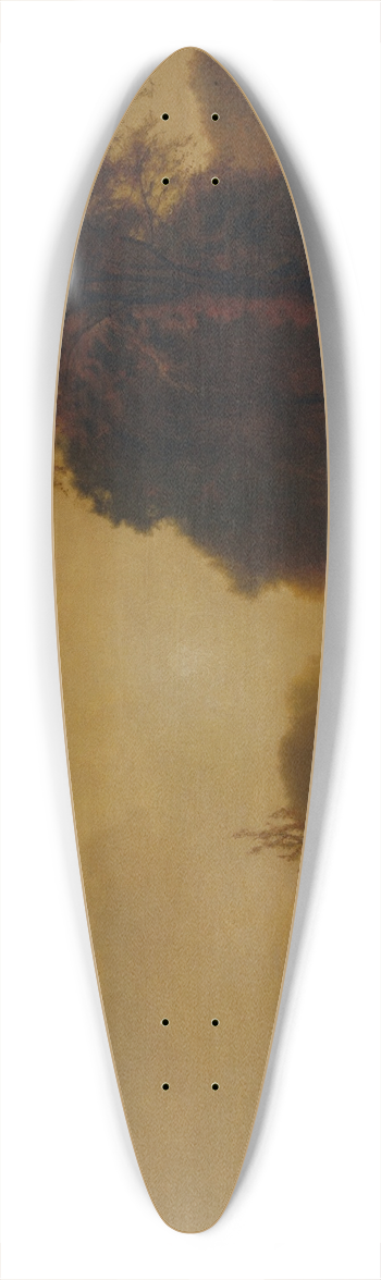 George Inness - Autumn Meadows 39.3 inch art pintail longboard deck