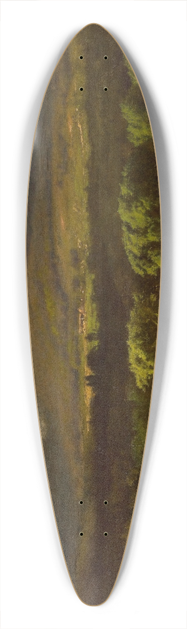 George Inness - Medway, Massachusetts 39.3 inch art pintail longboard deck