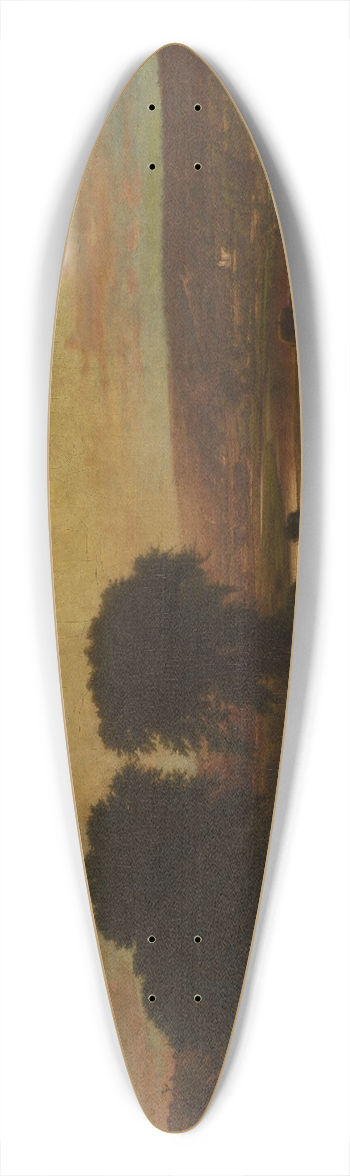 George Inness - Peace and Plenty 39.3 inch art pintail longboard deck