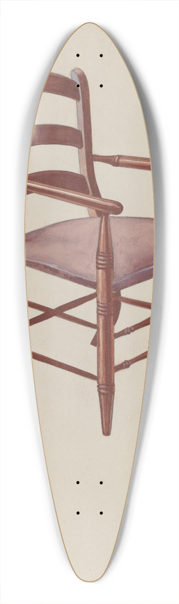 George Kirschner - Slat-back Chair 39.3 inch art pintail longboard deck