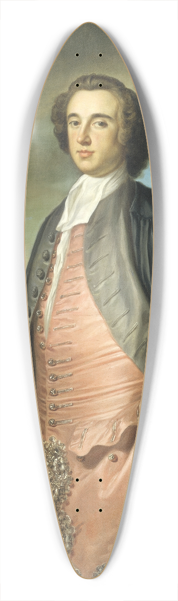 George Knapton - A Graduate of Merton College, Oxford 39.3 inch art pintail longboard deck